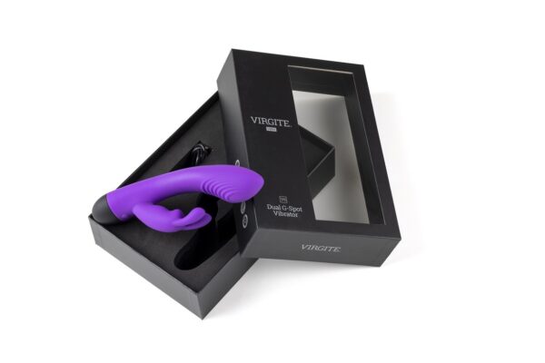 Virgite - Purple V6 Rechargeable Rabbit Vibrator - Image 4