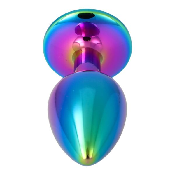 Pick&Love - No. 38 Rainbow Butt Plug With Multicolour Crystal Size S - Image 5