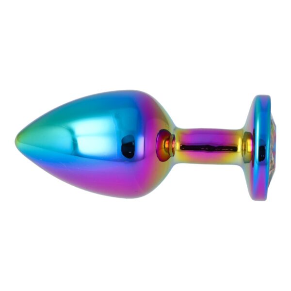 Pick&Love - No. 39 Rainbow Butt Plug With Multicolour Crystal Size M - Image 8