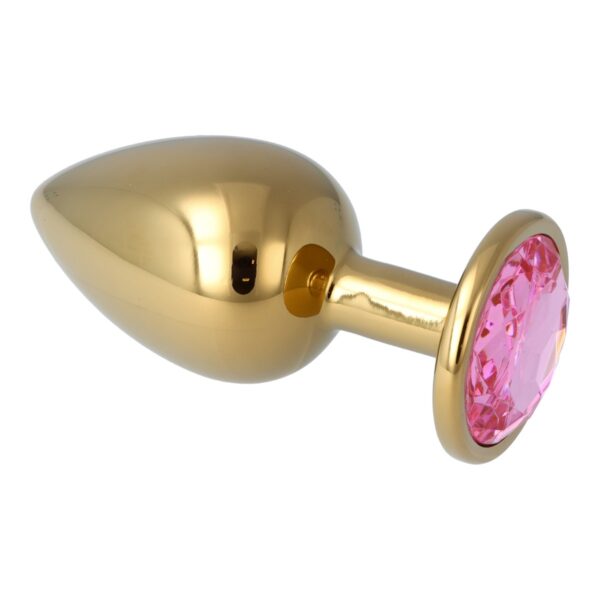 Pick&Love - No. 31 Rose Gold Butt Plug With Pink Crystal Size L - Image 6