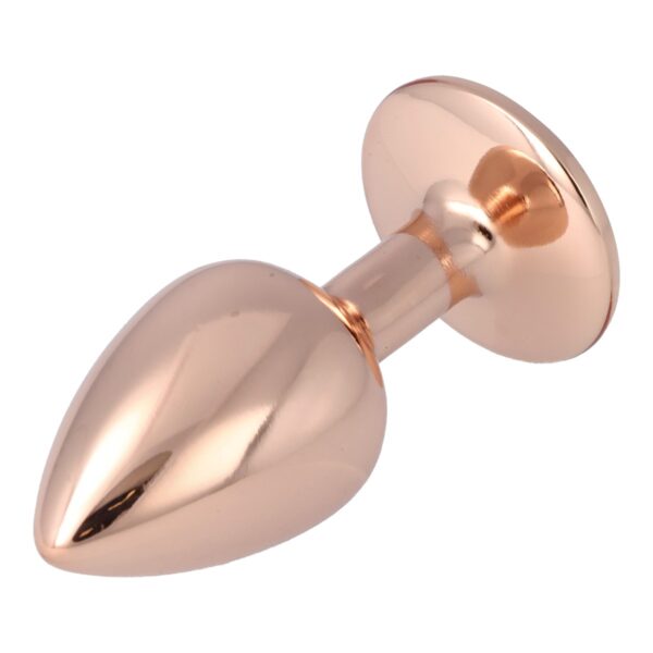 Pick&Love - No. 41 Rose Gold Butt Plug With Multicolour Crystal Size S - Image 5