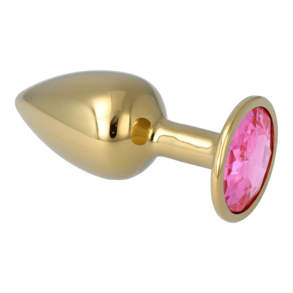 Pick&Love - No. 29 Rose Gold Butt Plug With Pink Crystal Size S - Image 5