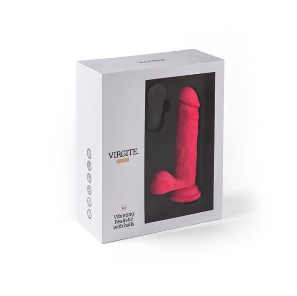 Virgite - Realistic 6.5 Inch Remote Dildo With Balls Pink R12 - Image 6