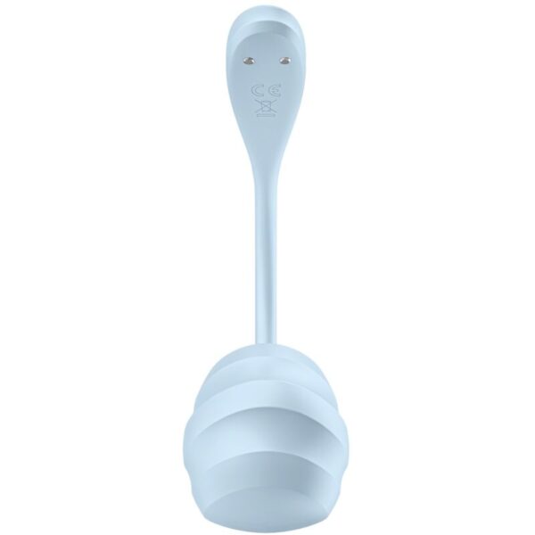 Satisfyer - Shiny Petal Remote & App Control Egg Vibrator Blue - Image 5