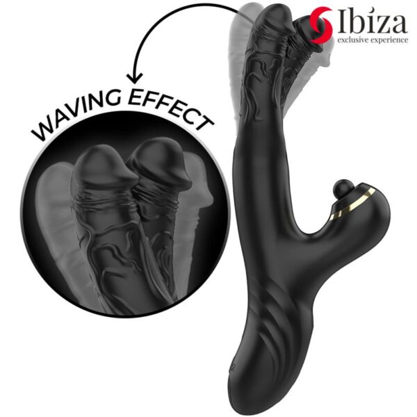 Ibiza - Two Dragons Double Rabbit Vibrator Black - Image 5