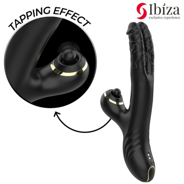 Ibiza - Two Dragons Double Rabbit Vibrator Black - Image 3