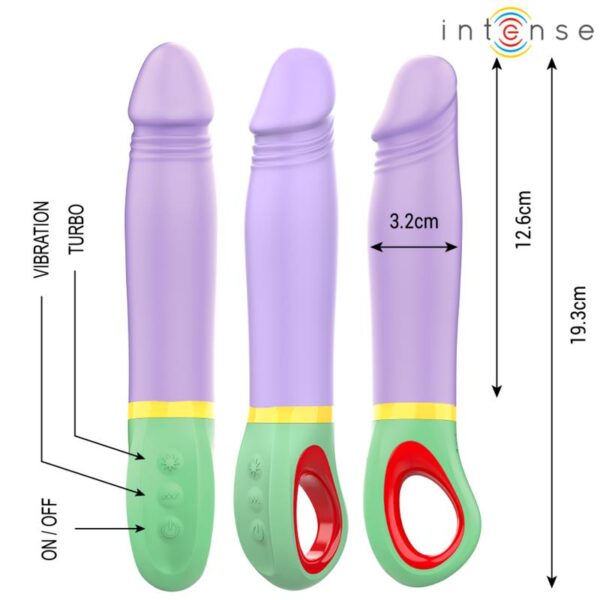 Intense - Velma Realistic Vibrator Purple - Image 3